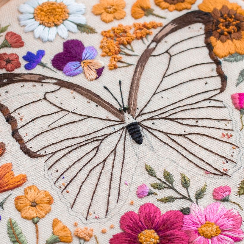 Mariposa morfo azul 3