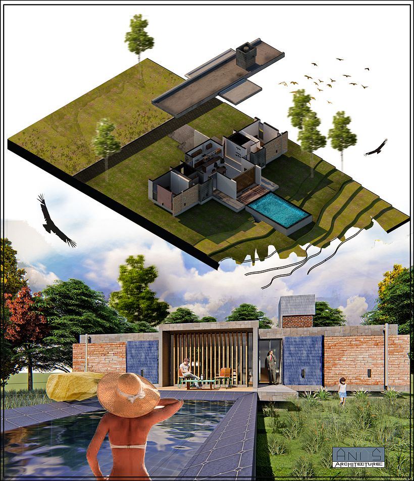 My project in Digital Illustration of Architectural Projects course -1