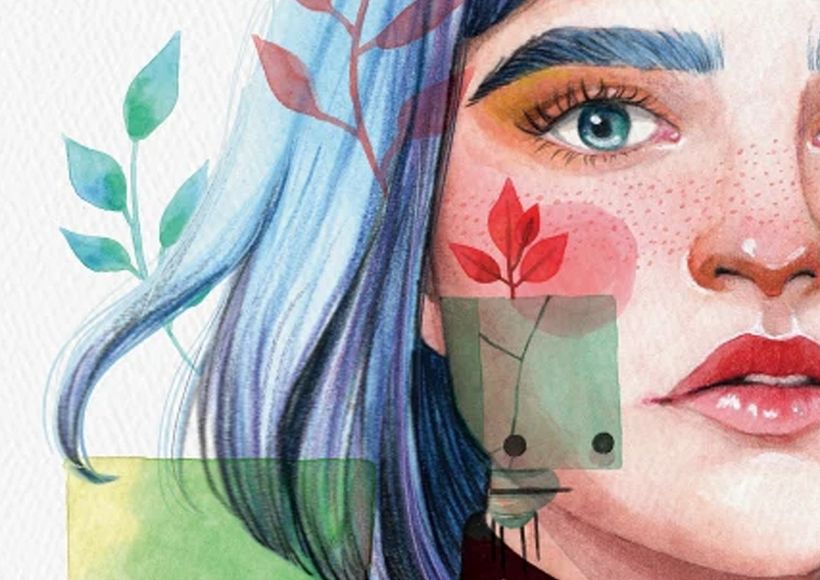Meu projeto do curso: Retrato ilustrado em aquarela 7