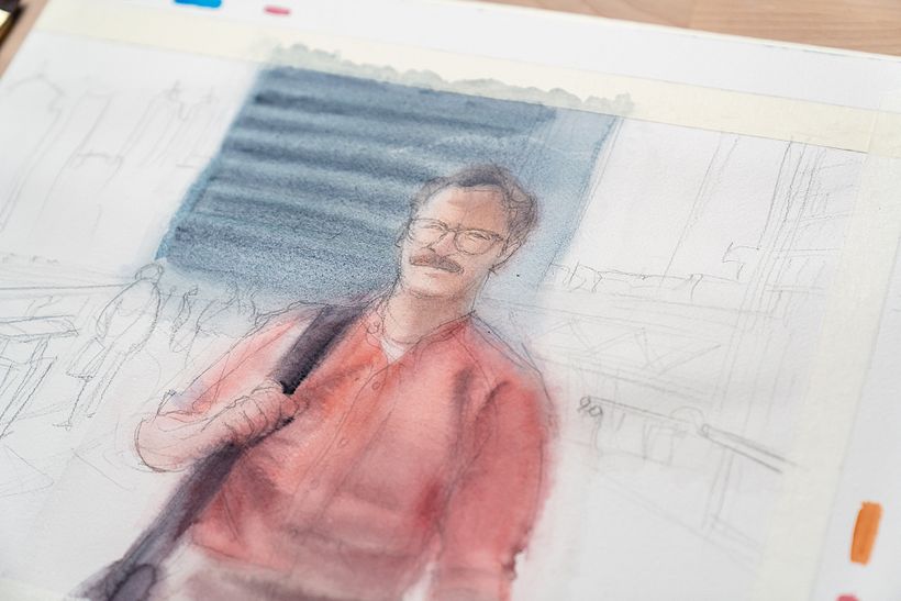 Der Hintergrund war sehr groß, deshalb habe ich mich entschieden, ihn in Blöcken zu bearbeiten.