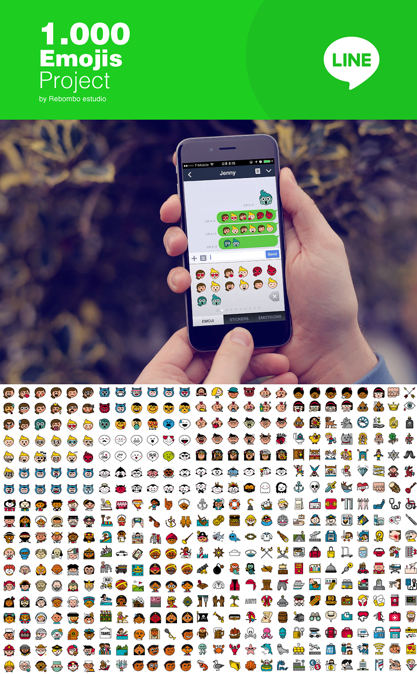 1000 Emojis for Line 0