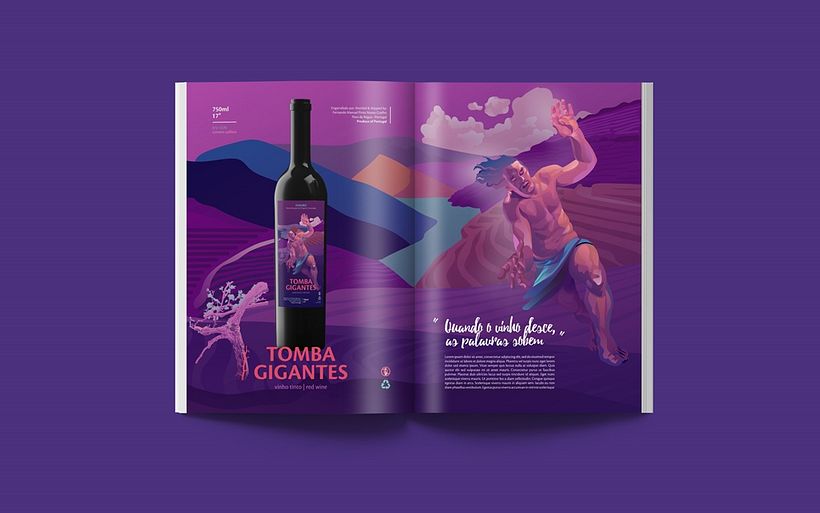 Rótulo Vinho Tomba Gigantes 4