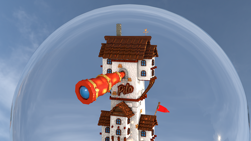 Mi Proyecto del curso: Creación de mundos 3D en miniatura con Procreate y Cinema 4D 1