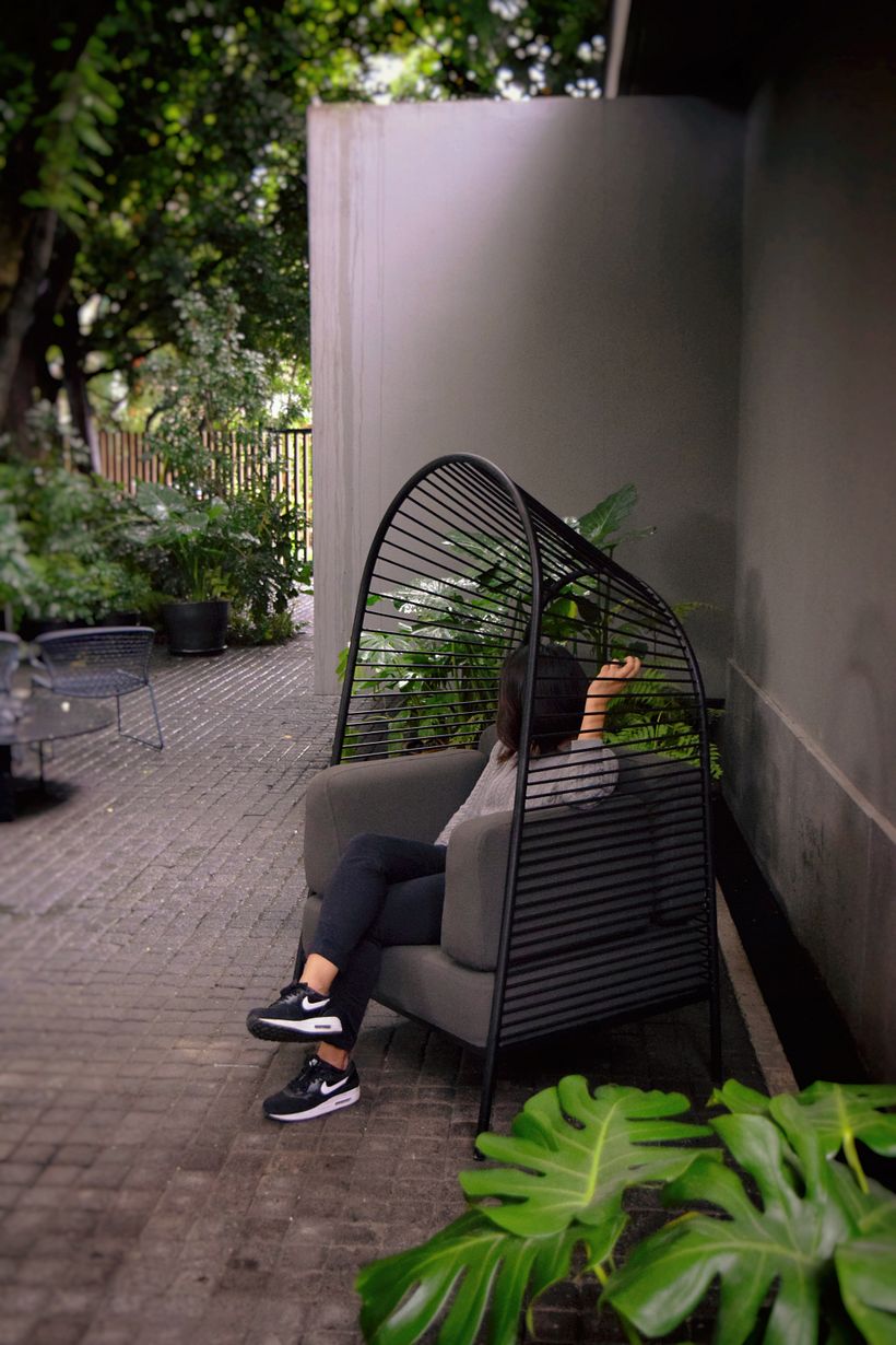 Felix, sofa con pergola 4