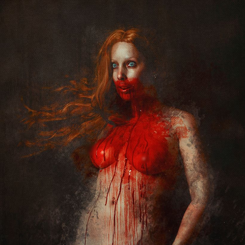 Recriação fotográfica da pintura de Odd Nerdrum