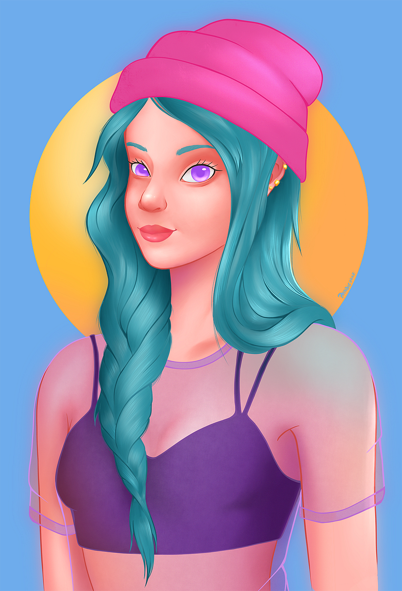 My project in Female Character Portraits in Procreate course 0