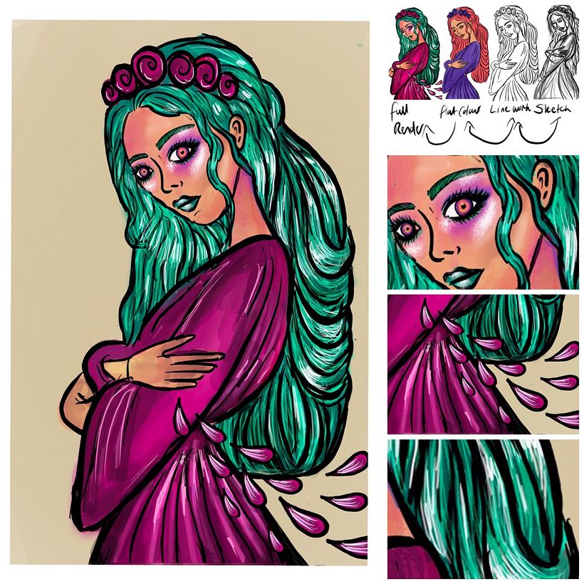 I am working my way through the female portraits course. I still need to watch the hair one.