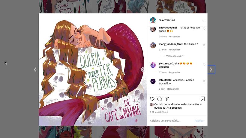 Participe dos desafios que ilustradores criam na plataforma