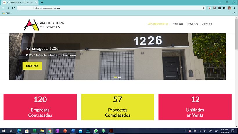 Sitio Web de AI Construcciones - Empresa constructora de Argentina 0