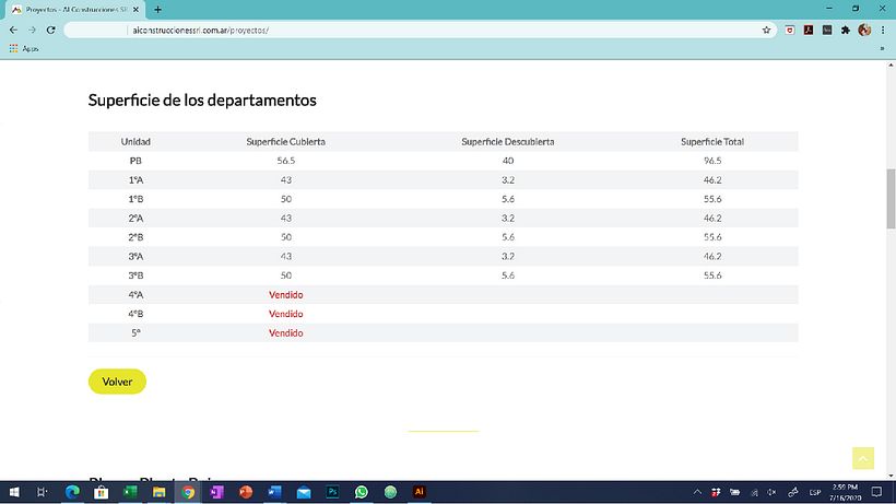 Sitio Web de AI Construcciones - Empresa constructora de Argentina 2