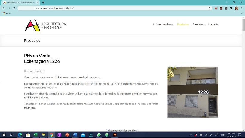 Sitio Web de AI Construcciones - Empresa constructora de Argentina 5