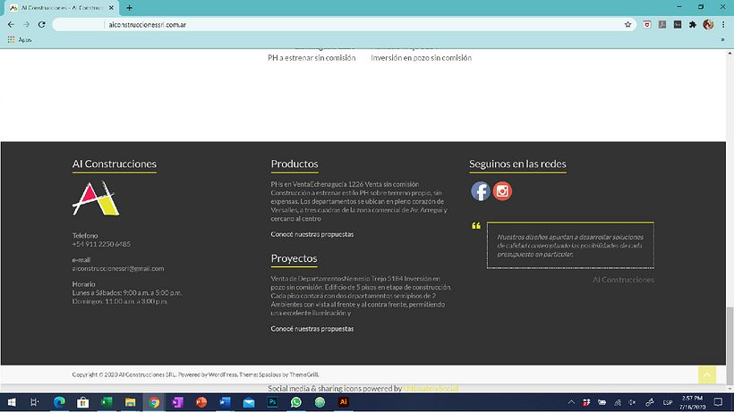 Sitio Web de AI Construcciones - Empresa constructora de Argentina 6
