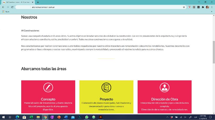 Sitio Web de AI Construcciones - Empresa constructora de Argentina 8