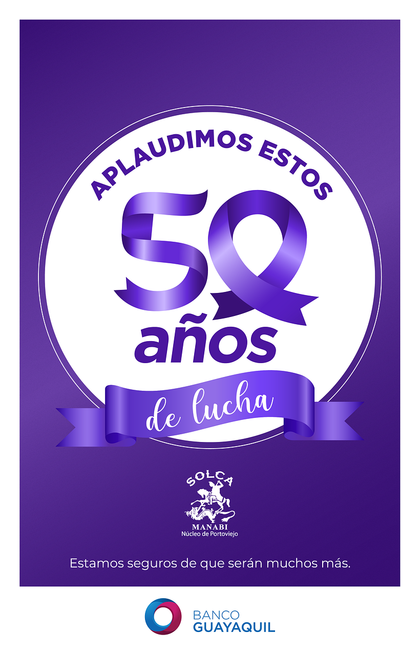 50º aniversario de SOLCA - Manabí - Design