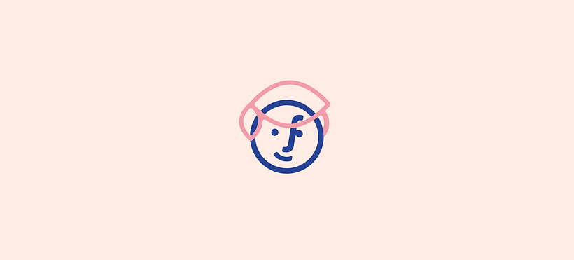 Symbol proposed is neutral, valuing diversity. The same letter "f" present in the lettering forms the face.