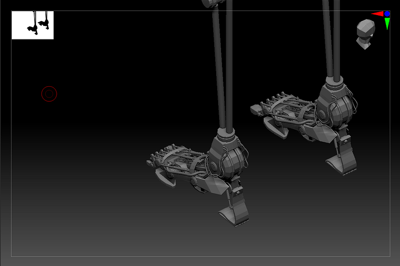 tratando de recrear la pieza realizada por Edon Guraziu para los pies de ART! 