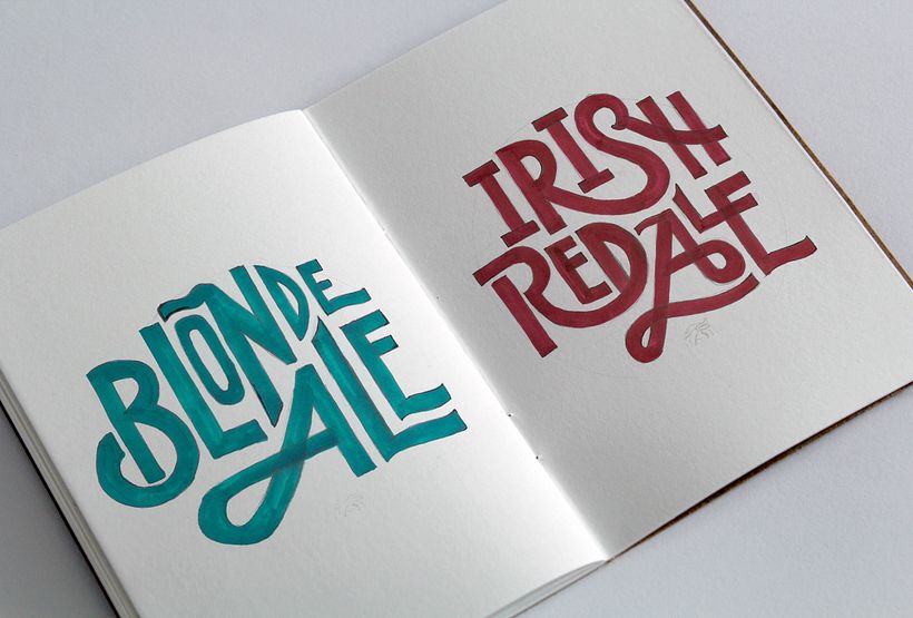 The letterings were made by hand to highlight the craftsmanship aspect.