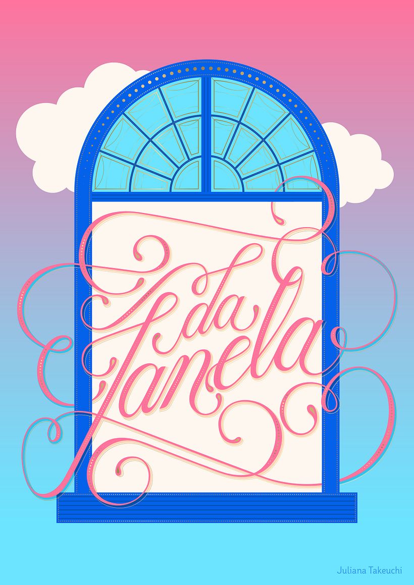 da janela | lettering 5