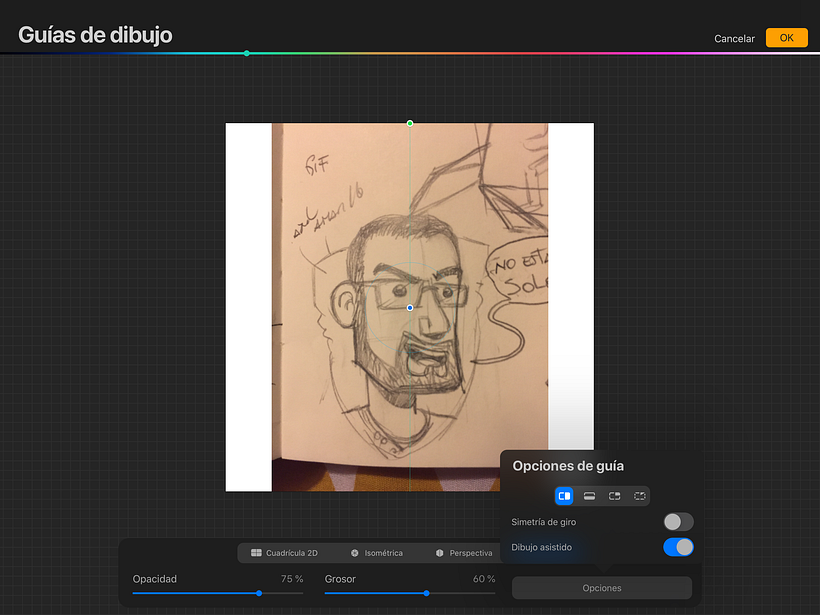 ¡Ayuda con Procreate! Herramienta Simetría. 1