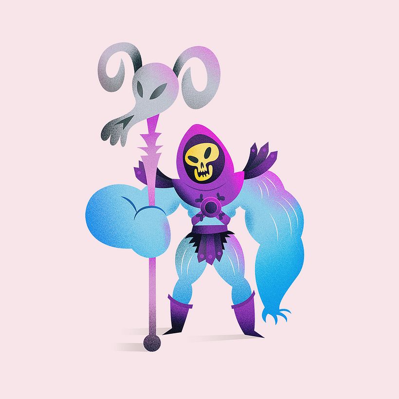 Skeletor character from the Masters of the Universe franchise created by Mattel