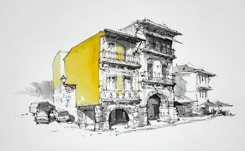 A sketch by Alex Hillkurtz