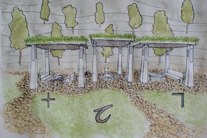 This is the sketch of my current architectural project.