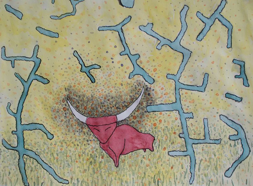 This is experiment of how horns can grow freely.