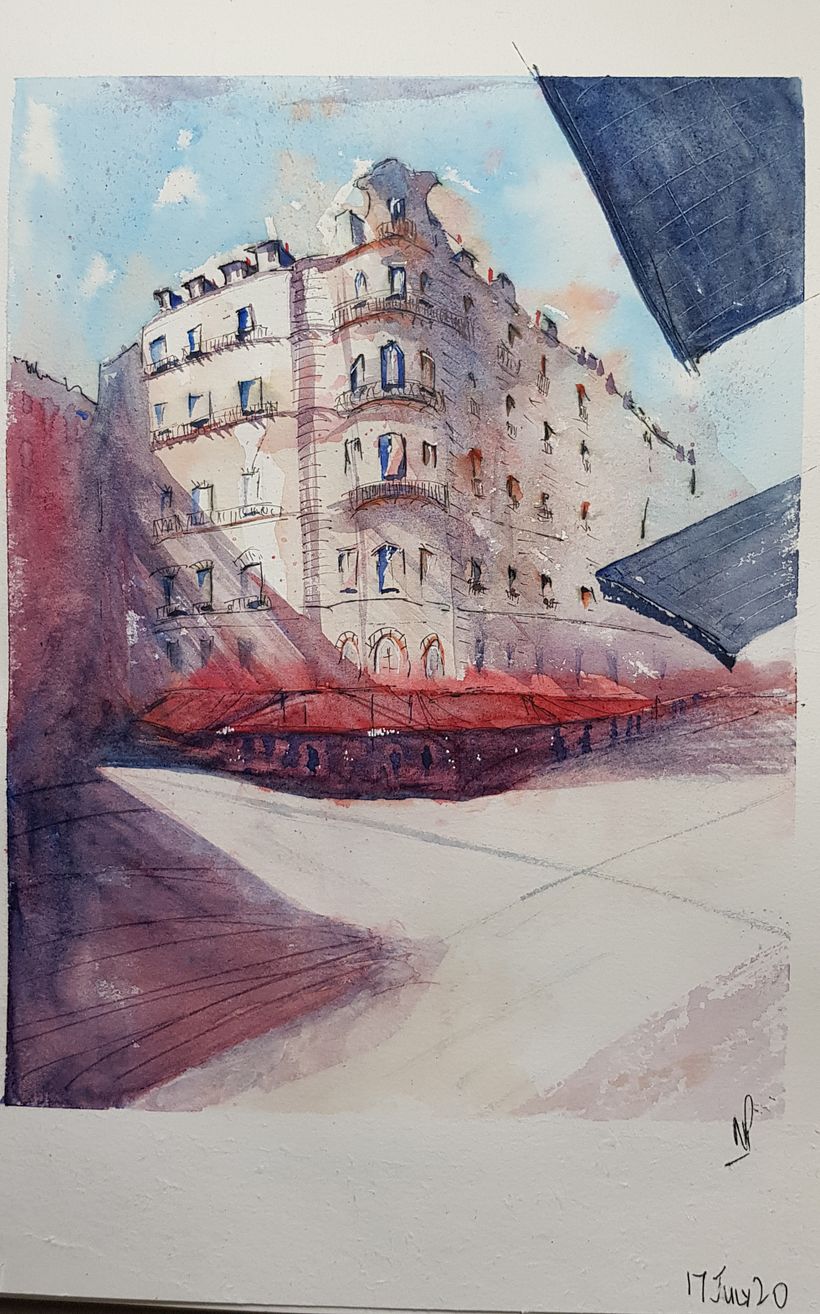 Hi Alex, thanks for the informative course. I used 225 gsm with Winsor & Newton paints - (no waterproof ink )