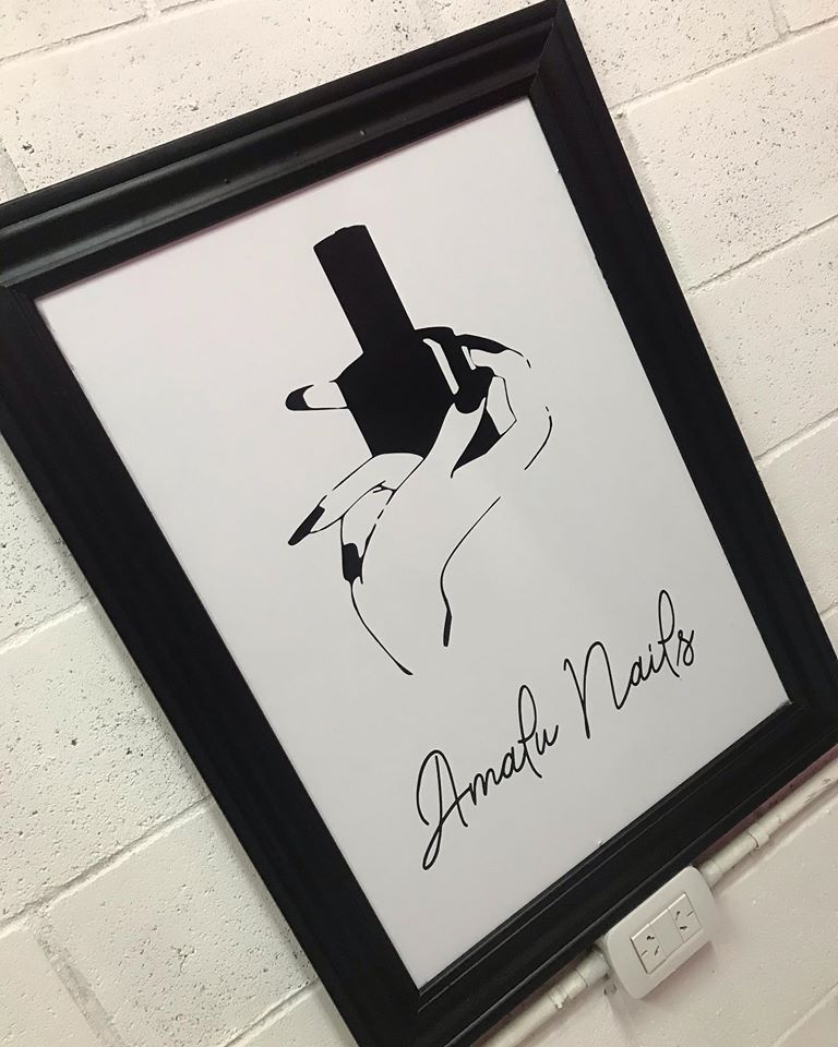 Cuadro 50x70 cm moldura de 10 cm cuadro en mdf con vinilo de corte.. 