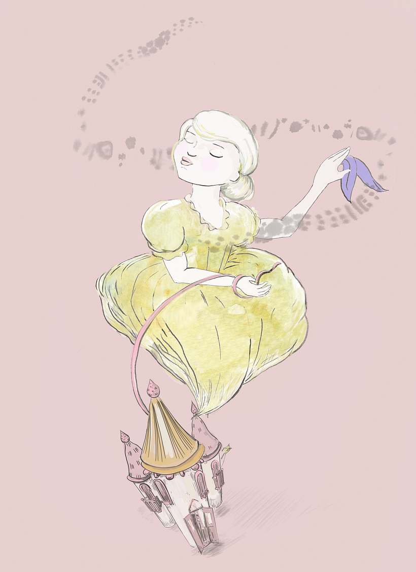Tinta y acuarela sobre papel y técnica de dibujo digital. 2019.