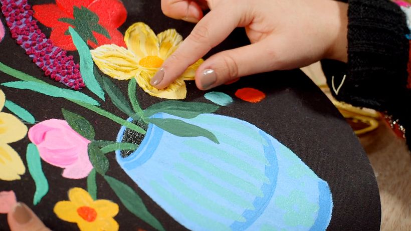Tutorial Ilustración: cómo añadir detalles bordados a tus cuadros 15