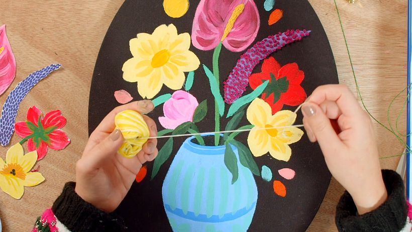 Illustration Tutorial: How to Add Embroidered Details to Your Paintings 11