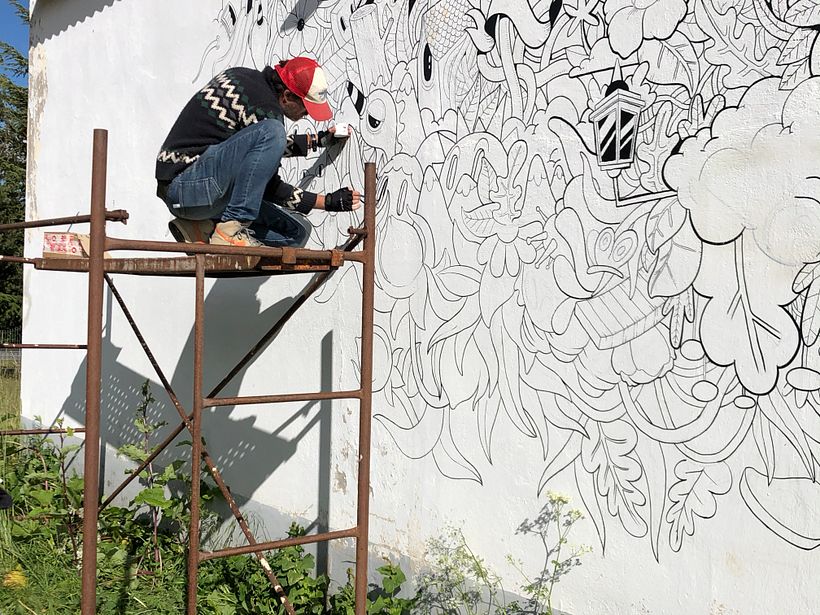 Mural en Navadijos. Sierra de Gredos. 10