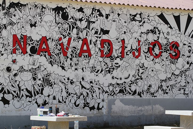 Mural en Navadijos. Sierra de Gredos. 4