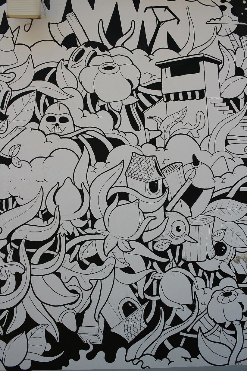 Mural en Navadijos. Sierra de Gredos. 6