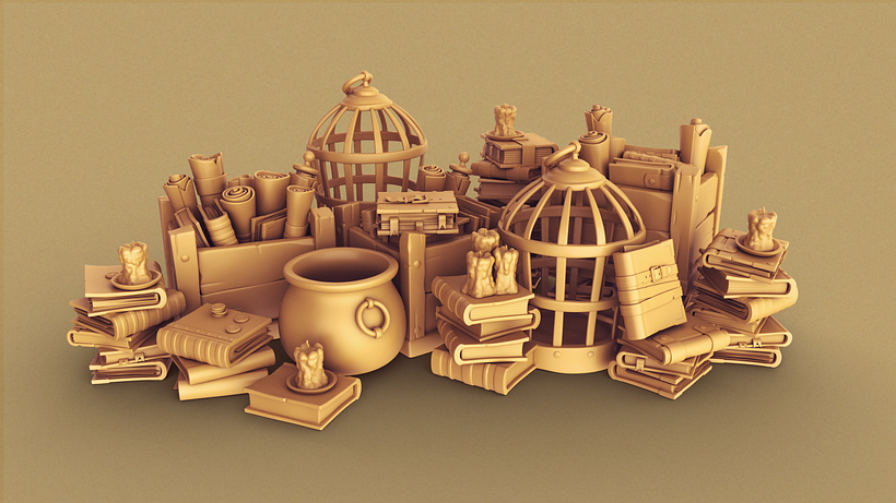 Assets/props usados para la creación del proyecto final