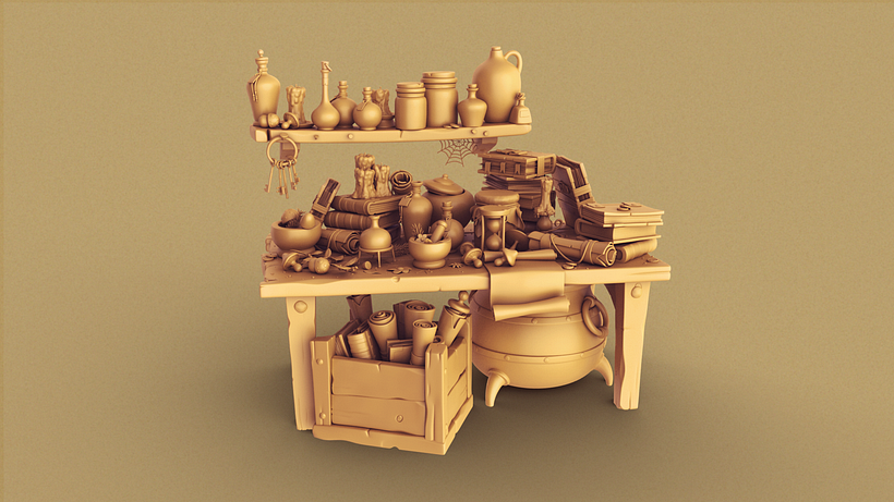 Assets/props usados para la creación del proyecto final