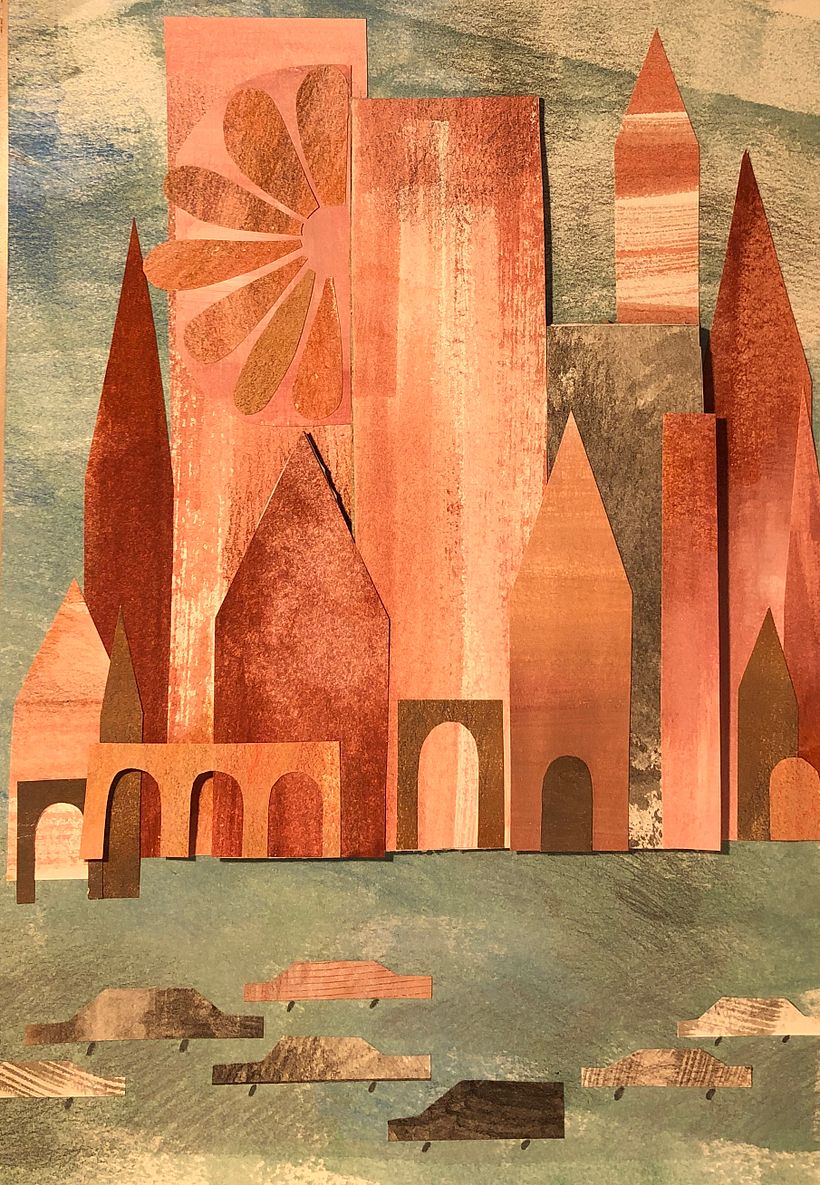 Distance Collage - The City where grandma lives....