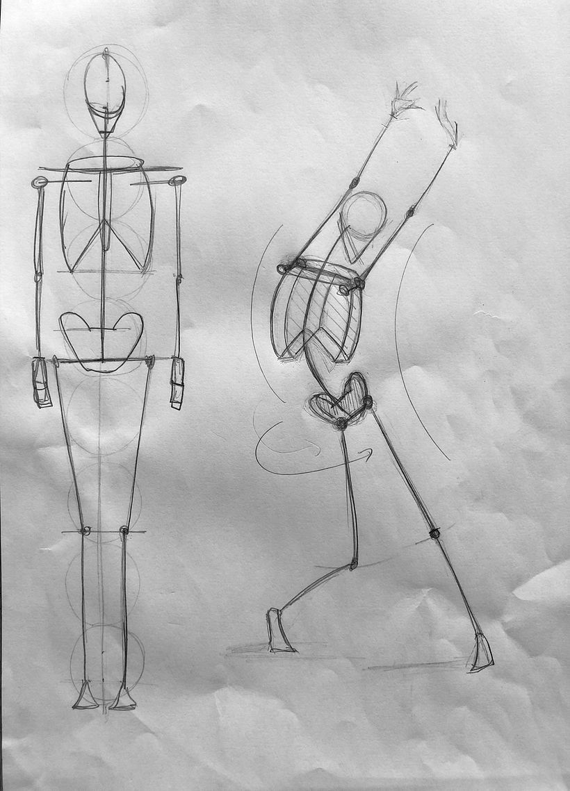 Mi Proyecto del curso: Dibujo anatómico para principiantes - Dibujo anatómico