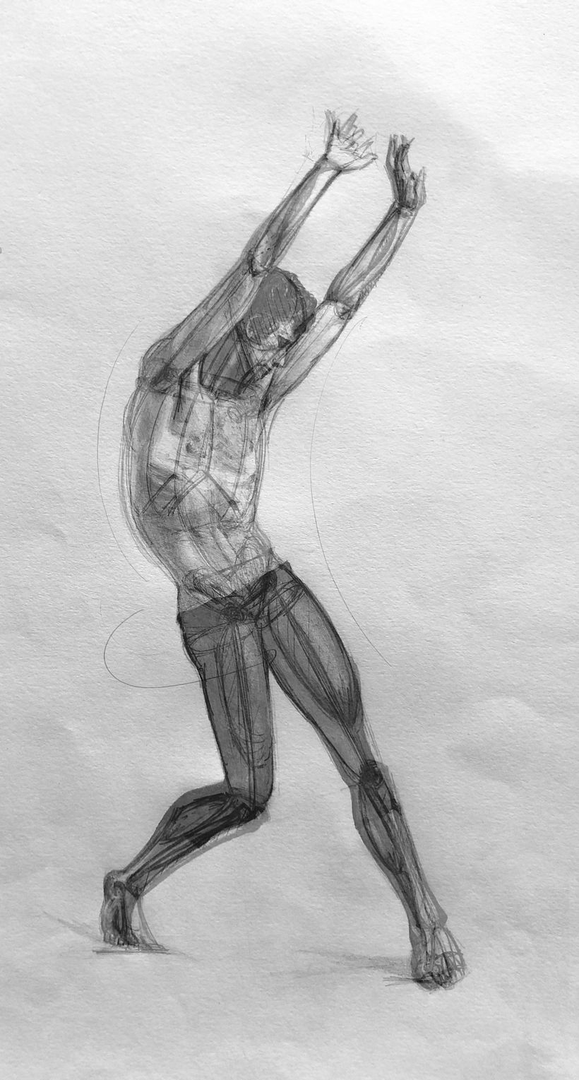 Mi Proyecto del curso: Dibujo anatómico para principiantes - Dibujo anatómico