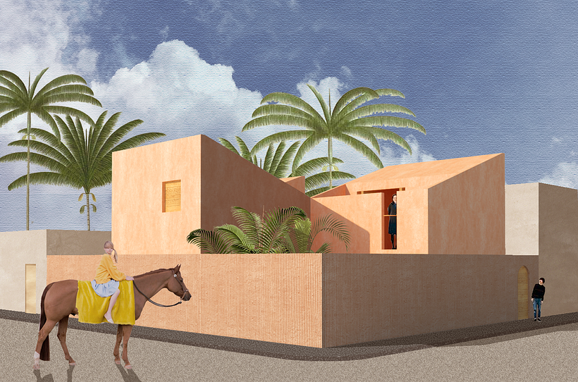 My project in Architectural Visualization Using Digital Collage course 1