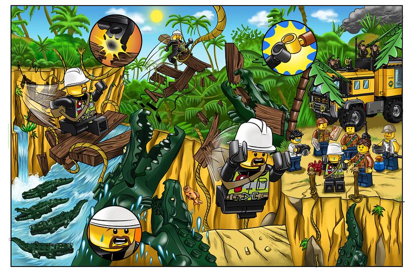 Splash page LEGO® City; magazine 1704