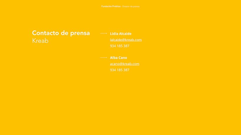 Media Deck for Fundación Probitas 7
