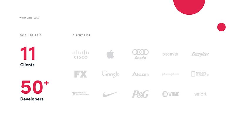 Sales deck for On the Spot Development 3