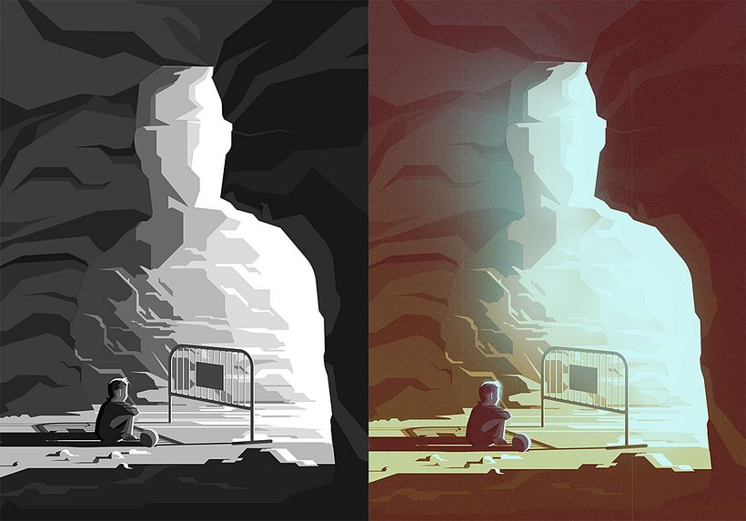 Forgotten Childhood. Editorial illustration 4