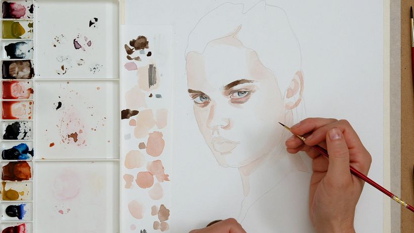 Watercolor Tutorial: How To Paint Eyes Step By Step 13