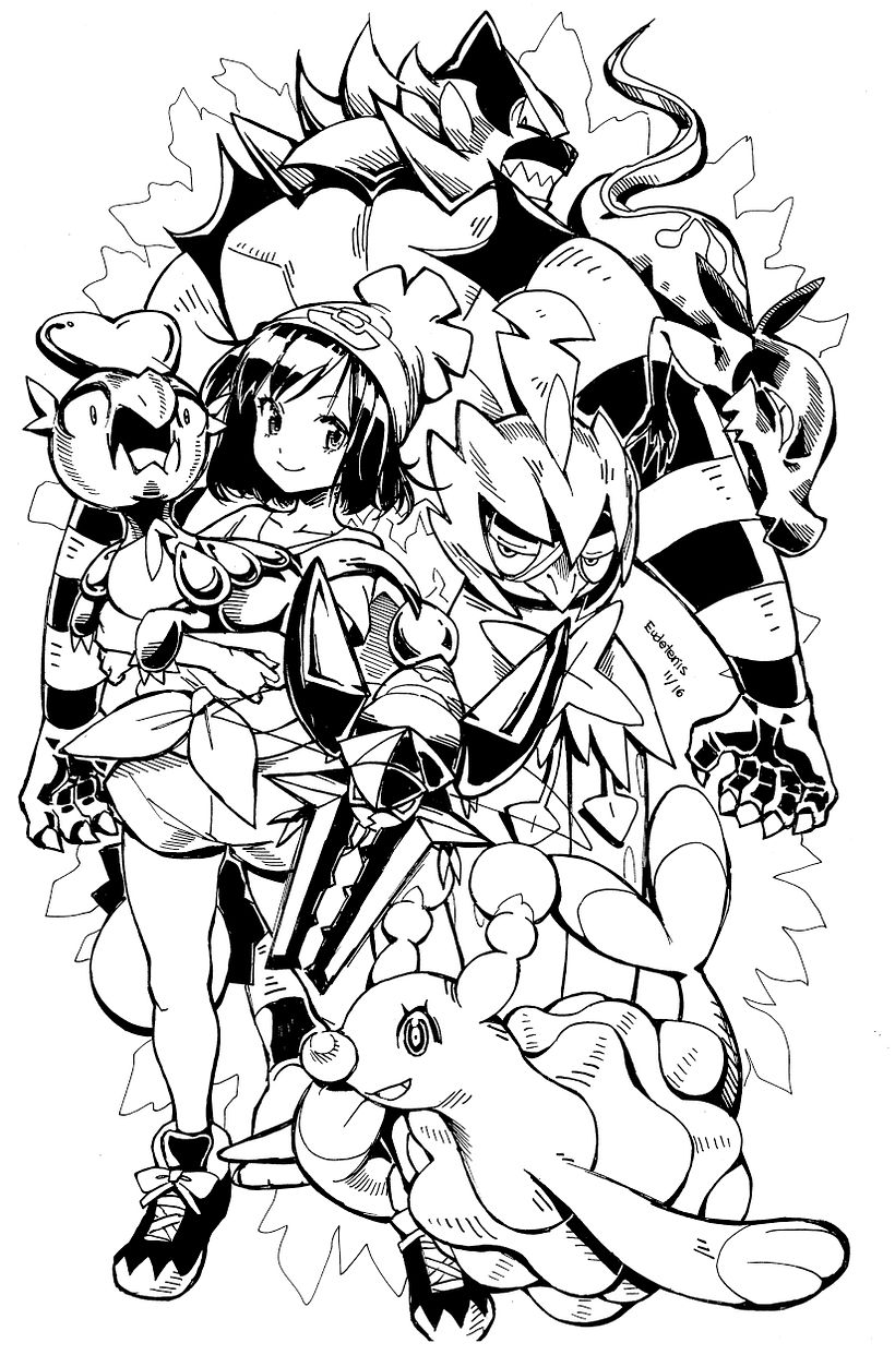 Pokemon Girls Sketch Show 1 6