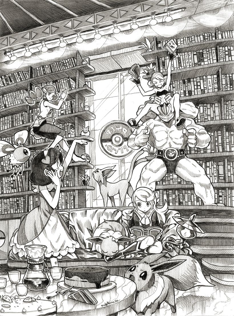 Pokemon Girls Sketch Show 1 7