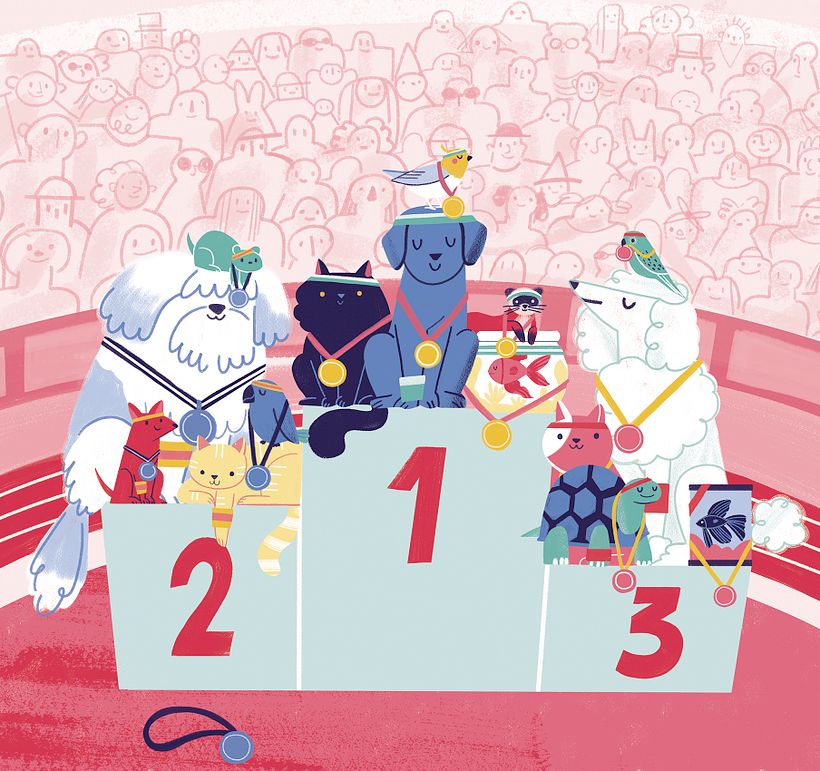 Ilustração para o livro  de atividades "Ache o Bicho 2"
