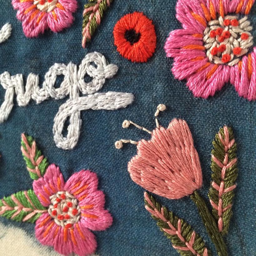 Capa bordada do livro "O Reino de Zália" 2